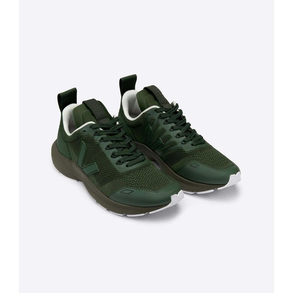 Men's Veja PERFORMANCE V-KNIT VEJA X RICK OWENS Running Shoes Green | ZA 160OKI